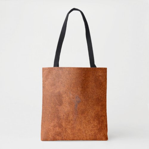 Weathered rusted metal orange_red texture tote bag
