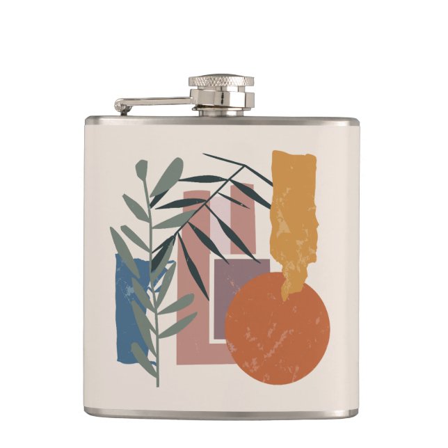 Weathered Shapes And Stalks Flask (Front)