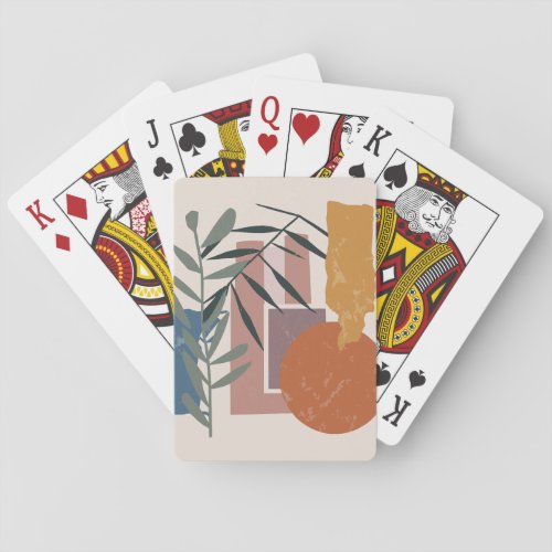 Weathered Shapes And Stalks Playing Cards
