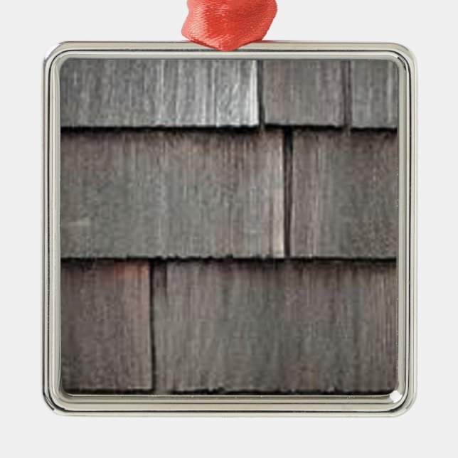 Weathered Shingles Metal Ornament (Front)