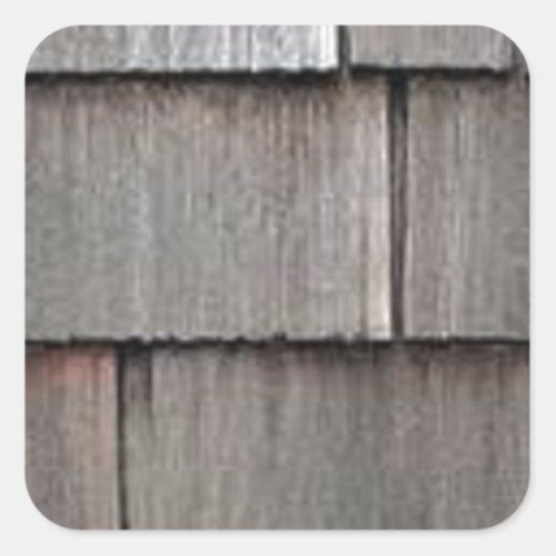 Weathered Shingles Square Sticker