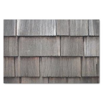 Weathered Shingles Tissue Paper by KraftyKays at Zazzle
