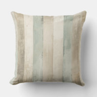 Weathered Soft Blue Tan Brown White Rustic Stripe