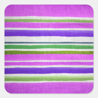 Weathered Stripes Square Sticker