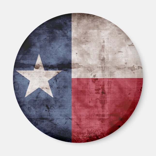 Weathered Texas Flag; Magnet (Front)