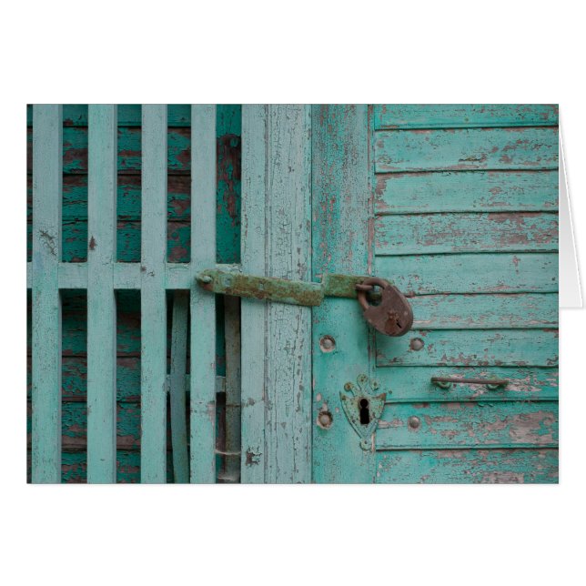 Weathered Turqouise Door Cards (Front Horizontal)