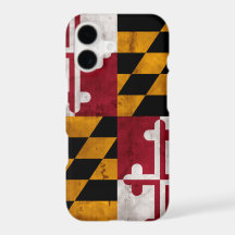 Weathered Vintage Maryland State Flag