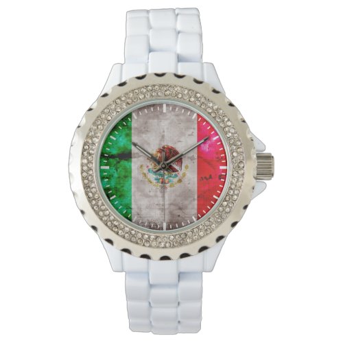Weathered Vintage Mexico Flag Watch