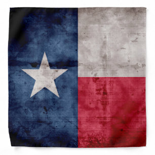 Weathered Vintage Texas State Flag Bandana