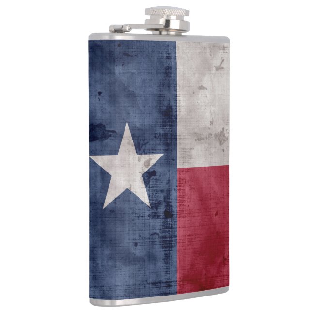 Weathered Vintage Texas State Flag Flask (Right)