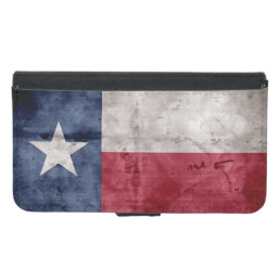 Weathered Vintage Texas State Flag Wallet Phone Case For Samsung Galaxy S5