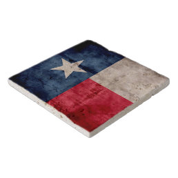 Weathered Vintage Texas State Flag Trivet