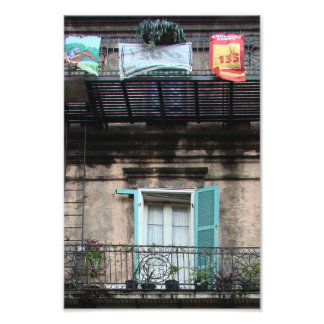 Weathered window - French Quarter Photo Print