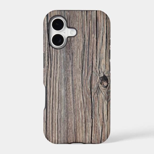 Weathered Wood Background - Customized Iphone Case (Back)