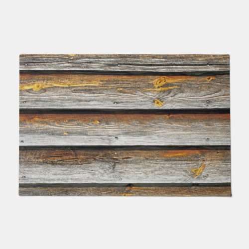 Weathered Wood Boards Doormat
