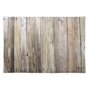 Weathered Wood Boards from a Rustic Country Dock Cloth Placemat