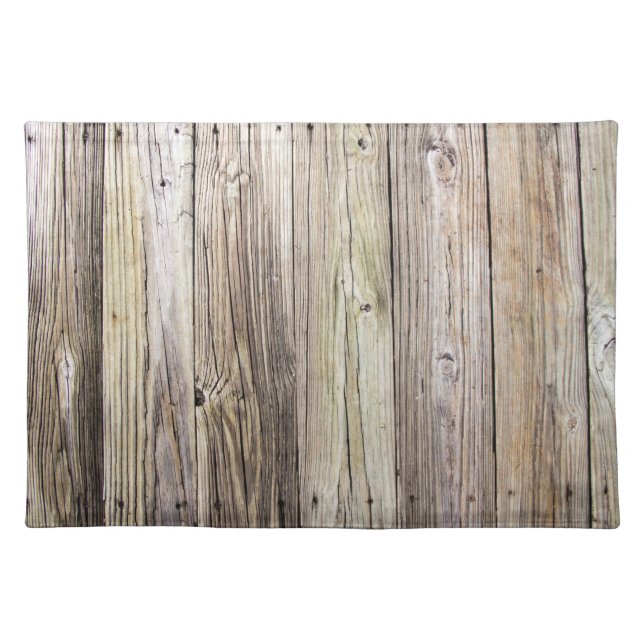 Weathered Wood Boards from a Rustic Country Dock Cloth Placemat (Front)