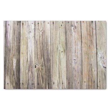 Weathered Wood Boards From An Old Country Dock Tissue Paper by ICandiPhoto at Zazzle