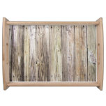 Weathered Wood Boards From Rustic Old Dock Serving Tray at Zazzle