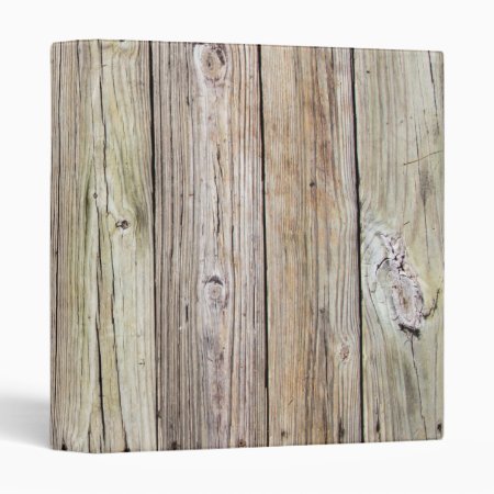 Weathered Wood Dock Boards Avery 3 Ring Binder