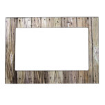 Weathered Wood Dock Boards Magnetic Frame at Zazzle