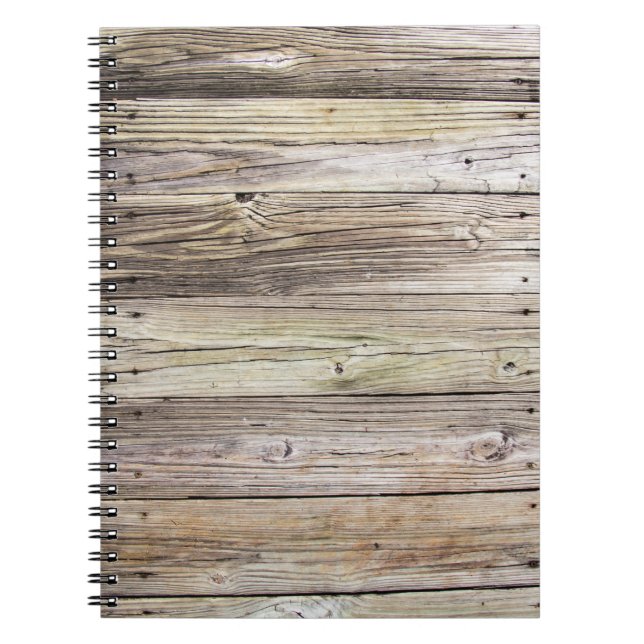 Weathered Wood Dock Boards Notebook (Front)