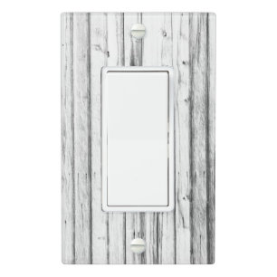 "Weathered Wood Fence" Single Rocker Light Switch Cover