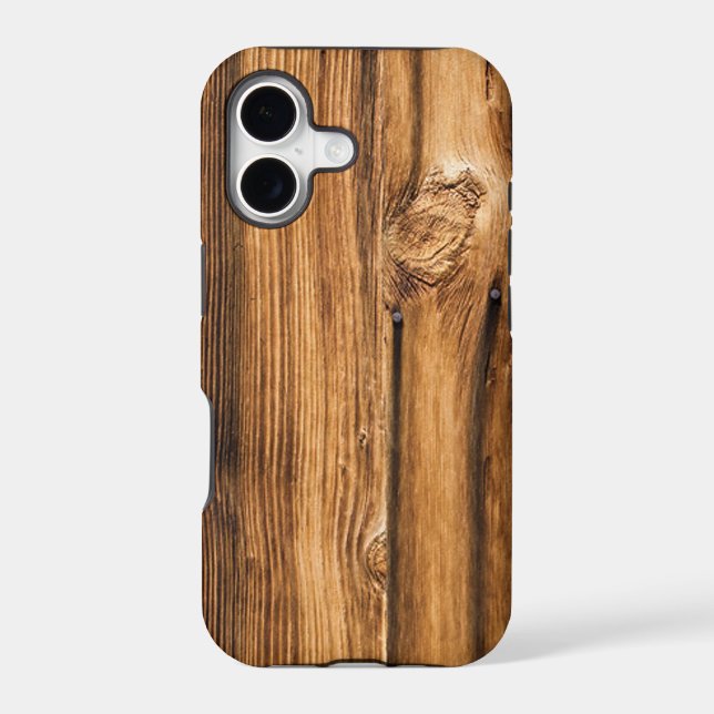 Weathered Wood Grain Iphone Case (Back)