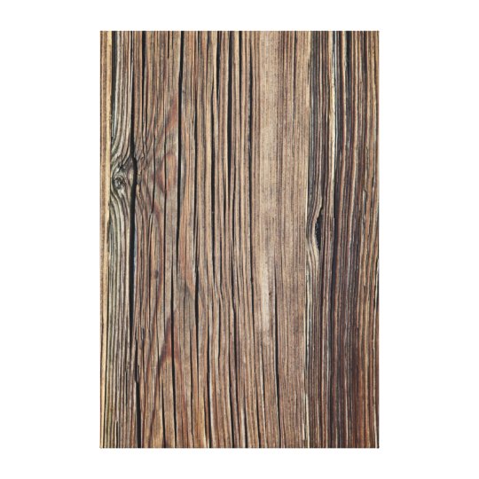 Weathered Wood Grain Plank Background Template Canvas Print