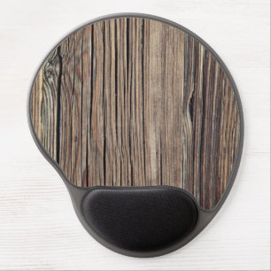 Weathered Wood Grain Plank Background Template Gel Mouse Pad
