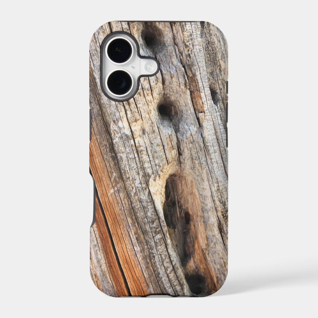 Weathered wood iphone case (Back)