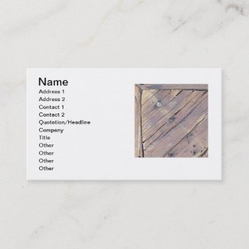 Weathered Wood Rough Textured Deck Business Card by texturedworld at Zazzle