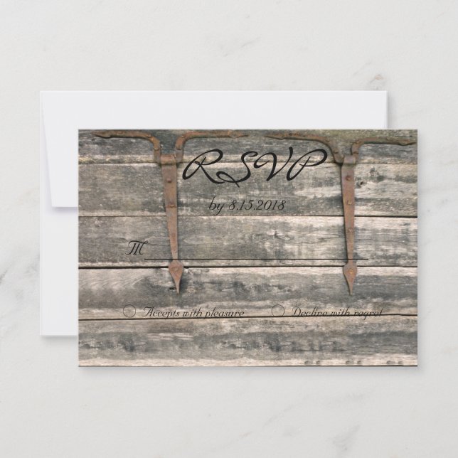 Weathered Wood RSVP (Front)