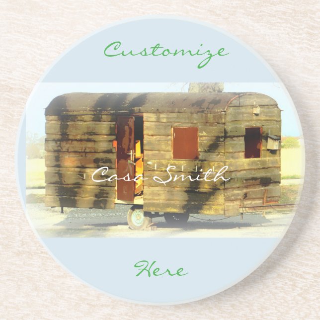 Weathered wood travel trailer Thunder_Cove Coaster (Front)