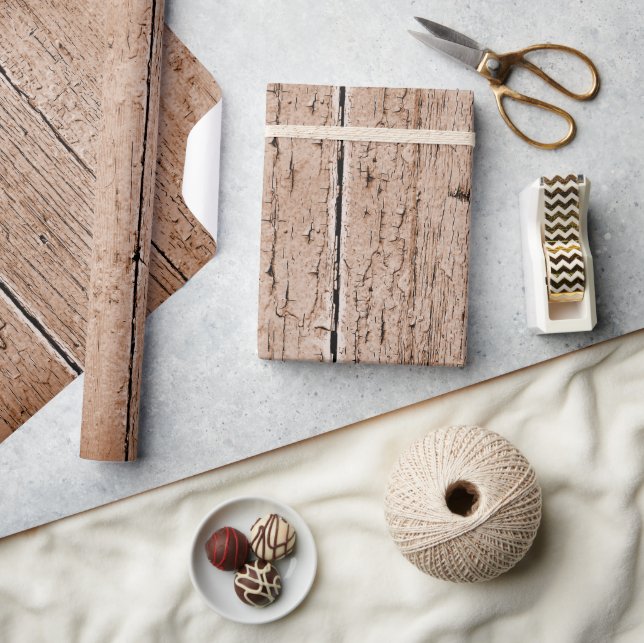 Weathered Wood Wrapping Paper (Crafts)