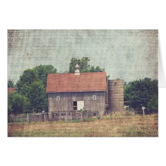 Weathered Wooden Barn Cards (Front Horizontal)