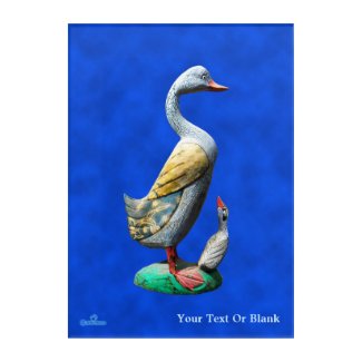 Weathered Wooden Ducks