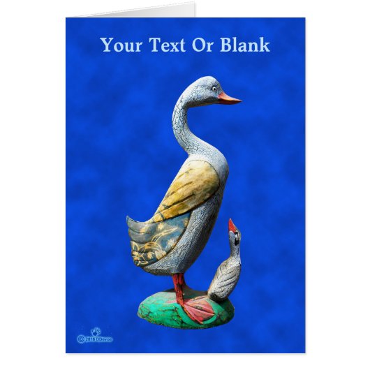 Weathered Wooden Ducks Cards (Front)