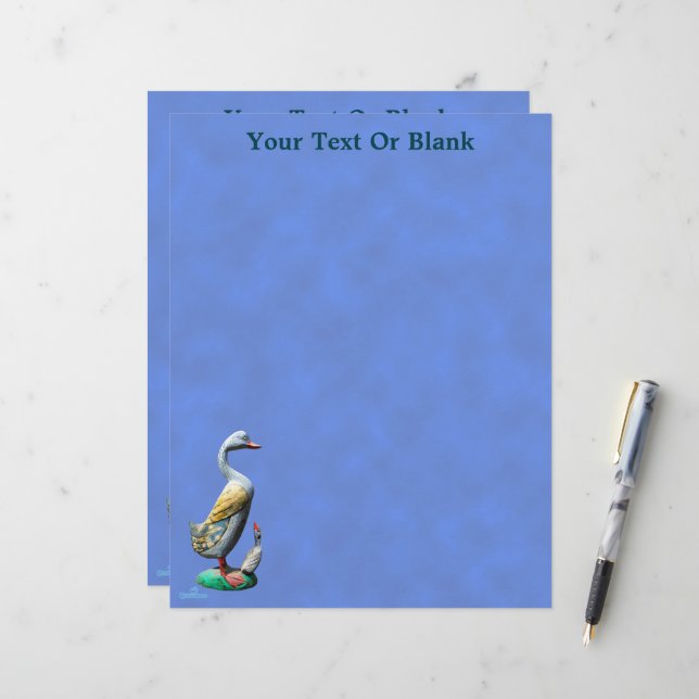 Weathered Wooden Ducks Letterhead (Front/Back In Situ)