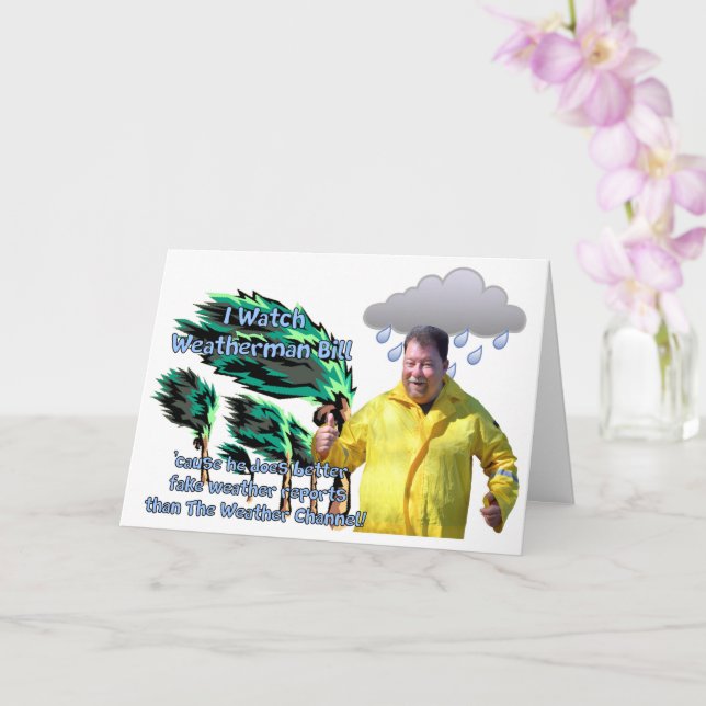 Weatherman Bill Card (Orchid)
