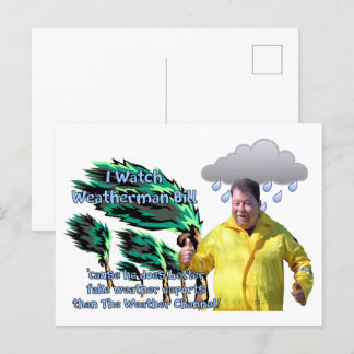 Weatherman Bill Postcard
