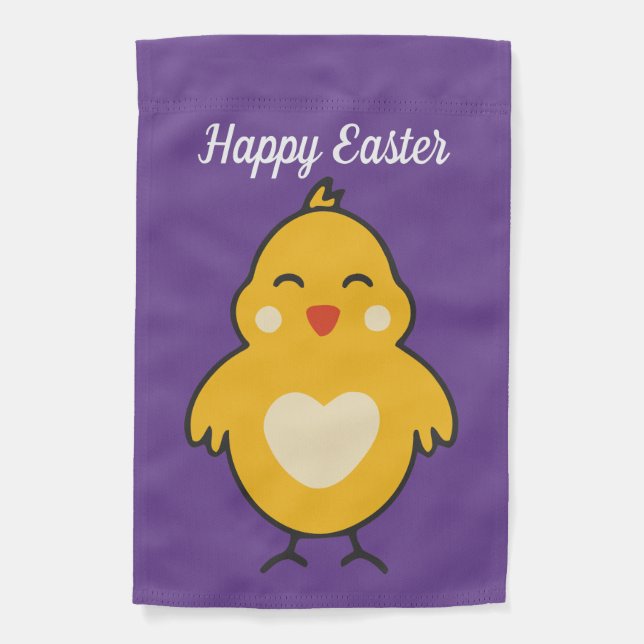 Weatherproof Easter Chick Garden Flag (Front)