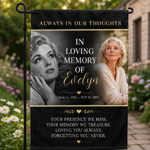 Weatherproof Funeral Memorial Tribute Personalized Garden Flag