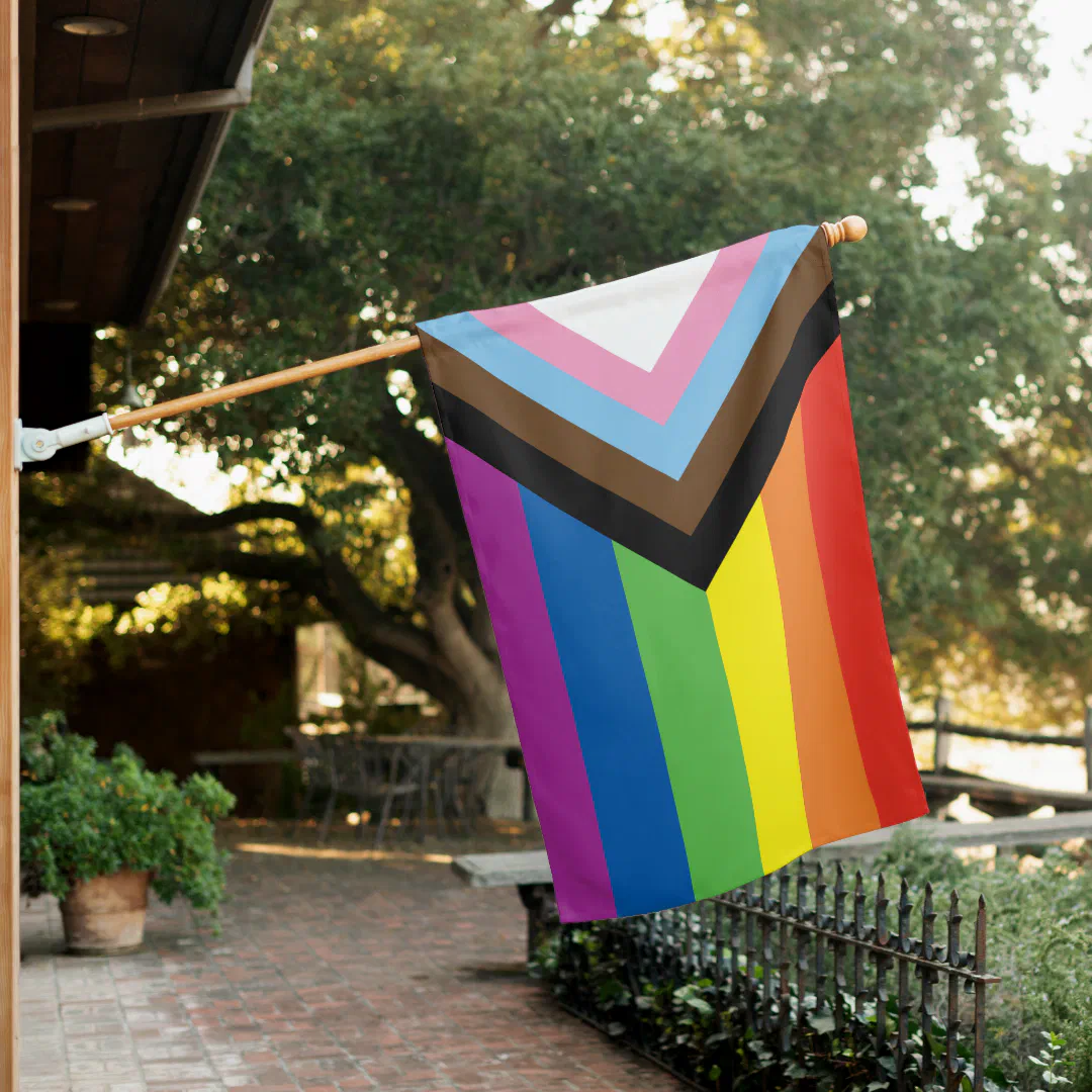 Weatherproof House Flag - New Pride Flag