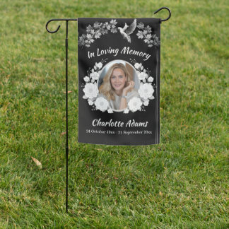 Weatherproof In Loving Memorial Photo Garden Flag