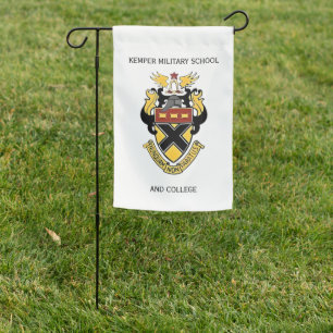 Weatherproof Kemper Crest & School Name Garden Flag