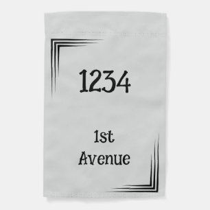 Weatherproof Personalized Address Garden Flag