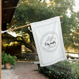 Weatherproof Personalized Business  House Flag