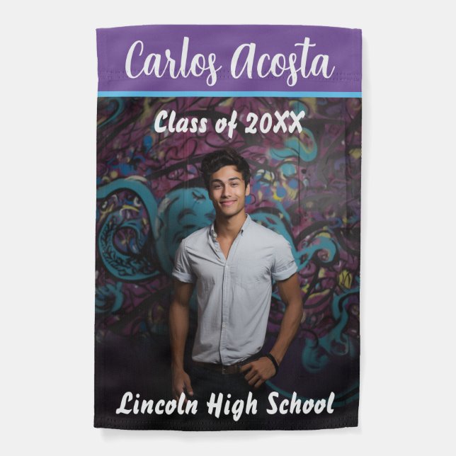 Weatherproof Personalized Garden Flag (Front)