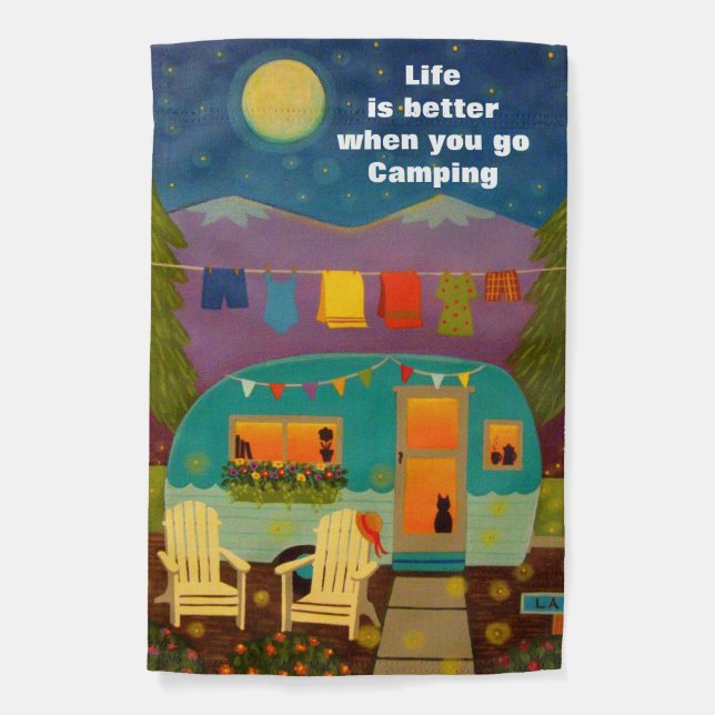 Weatherproof Personalized Garden Flag (Front)